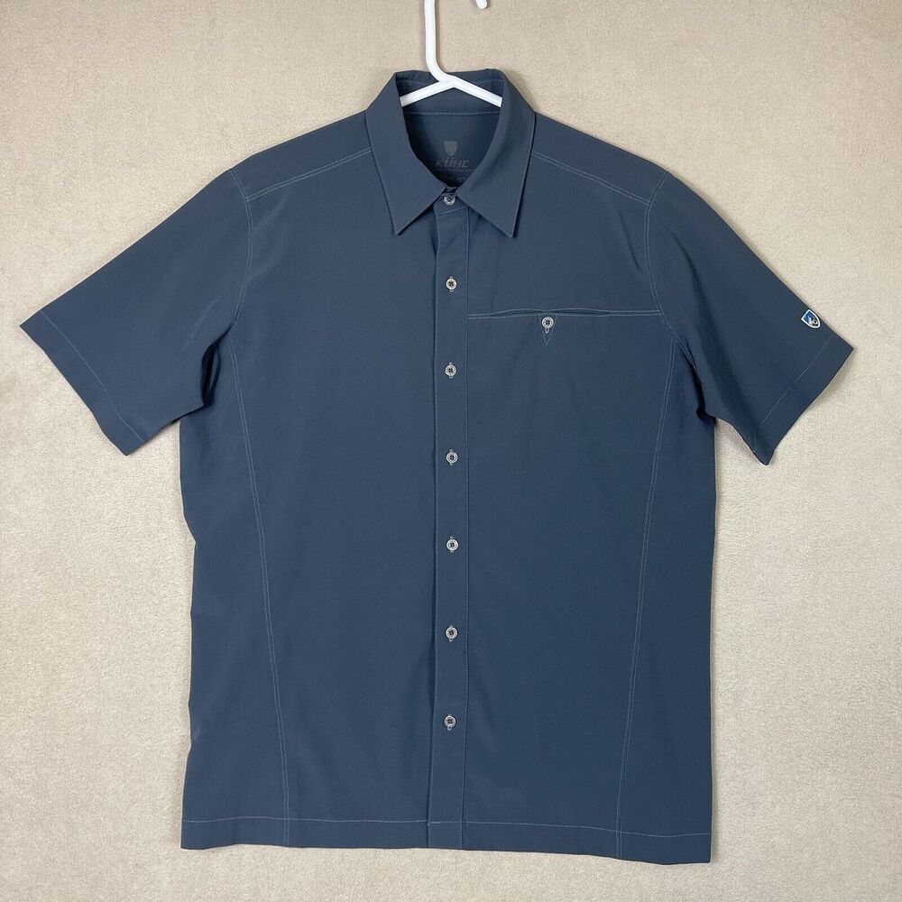 Kuhl Shirt Mens Small Gray Outdoor Hiking Fishing Workwear Adult